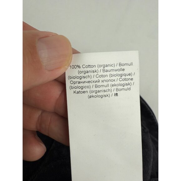 GANNI Womens Betzy Slim Flare Full Length Jeans size 27 Washed Black 27x32 - Picture 12 of 16